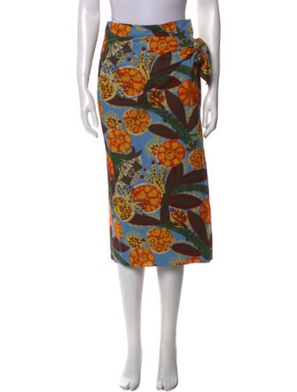 Max Mara Printed Midi Length Skirt
