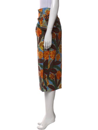 Max Mara Printed Midi Length Skirt