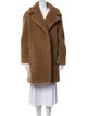 Max Mara Camel Hair Faux Fur Coat