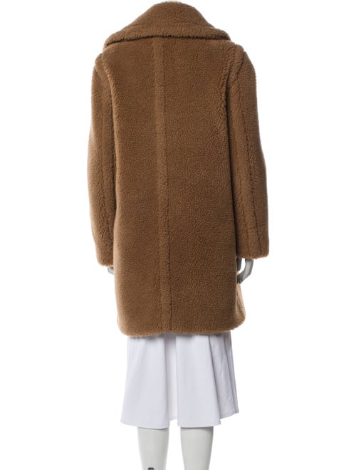 Max Mara Camel Hair Faux Fur Coat
