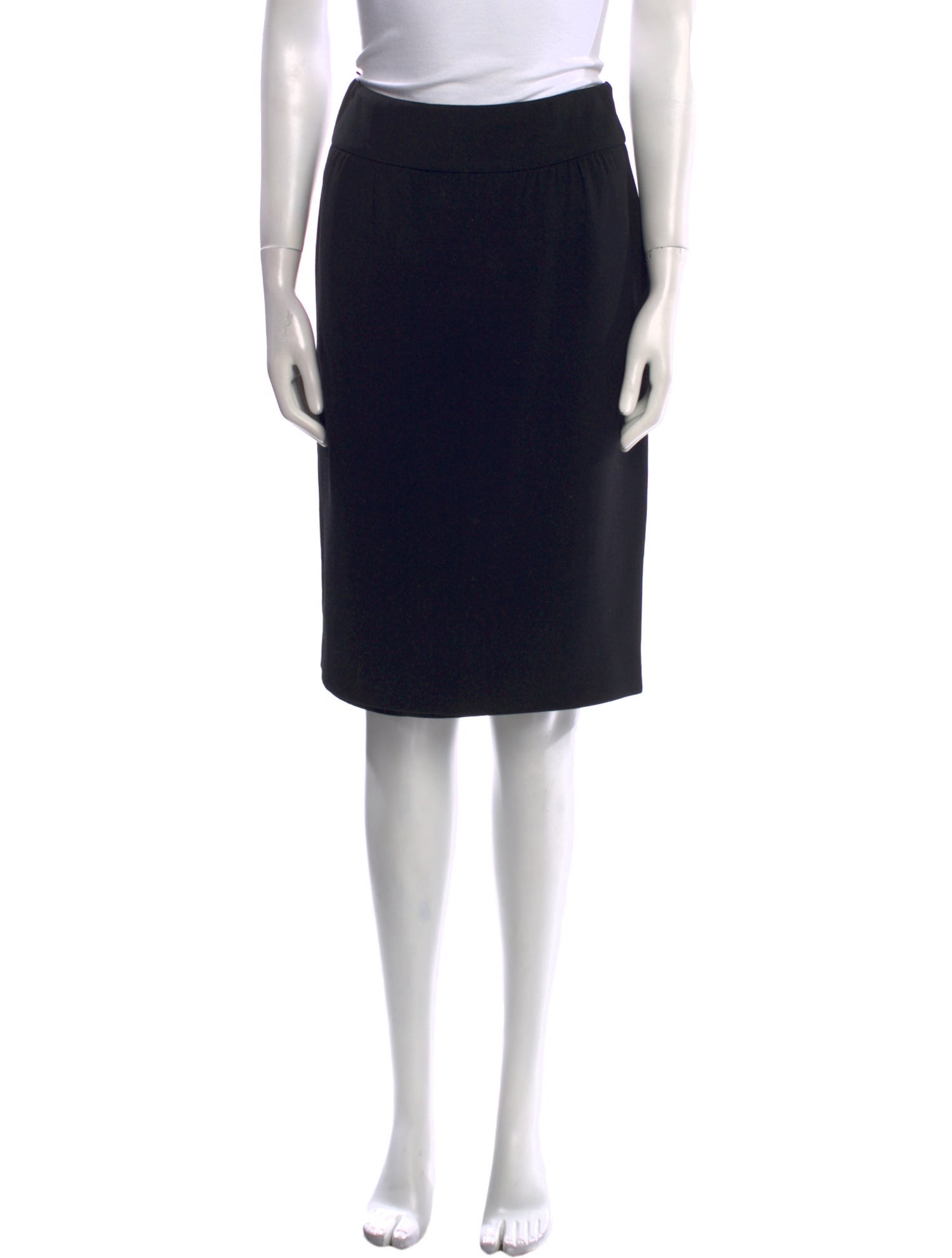 Max Mara Virgin Wool Knee-Length Skirt