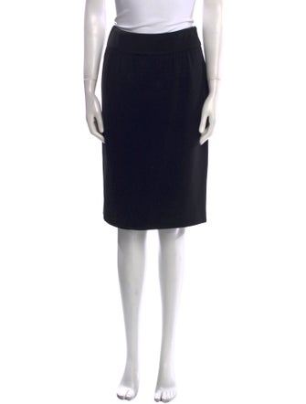 Max Mara Virgin Wool Knee-Length Skirt
