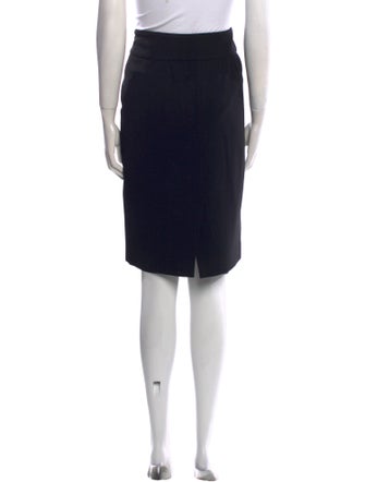 Max Mara Virgin Wool Knee-Length Skirt