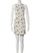 Max Mara Floral Print Mini Dress