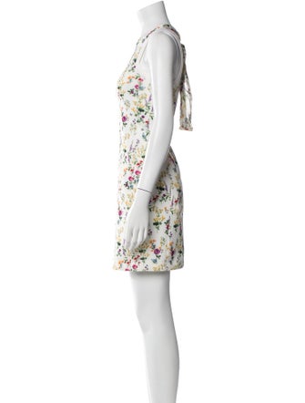 Max Mara Floral Print Mini Dress