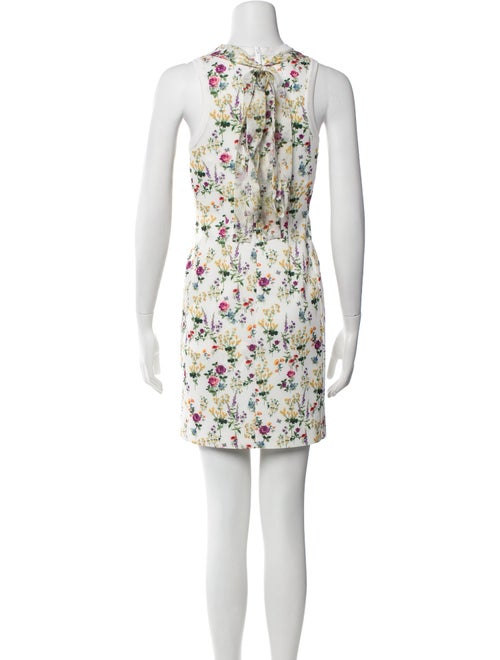 Max Mara Floral Print Mini Dress