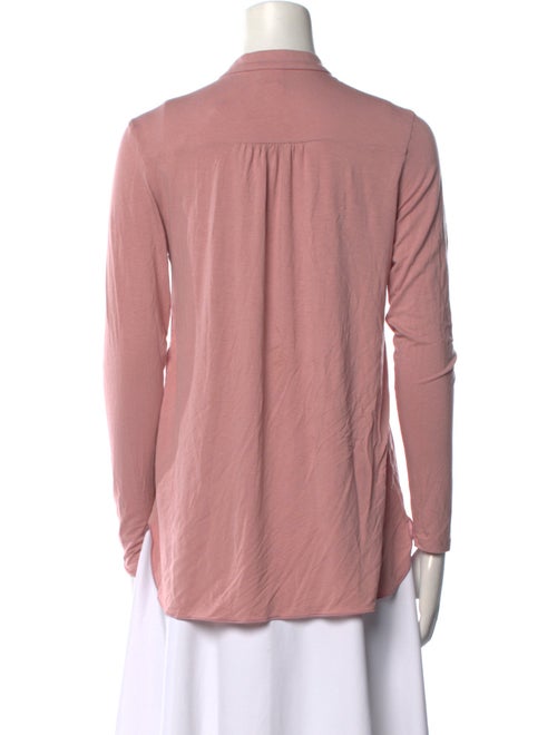 Max Mara Mock Neck Long Sleeve Polo