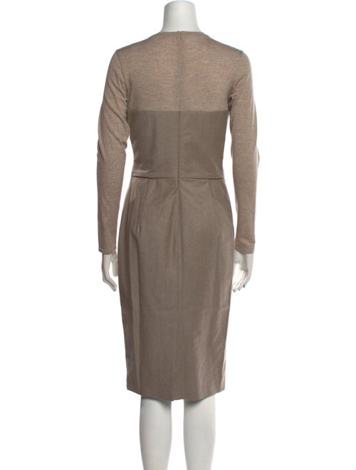 Max Mara Crew Neck Midi Length Dress