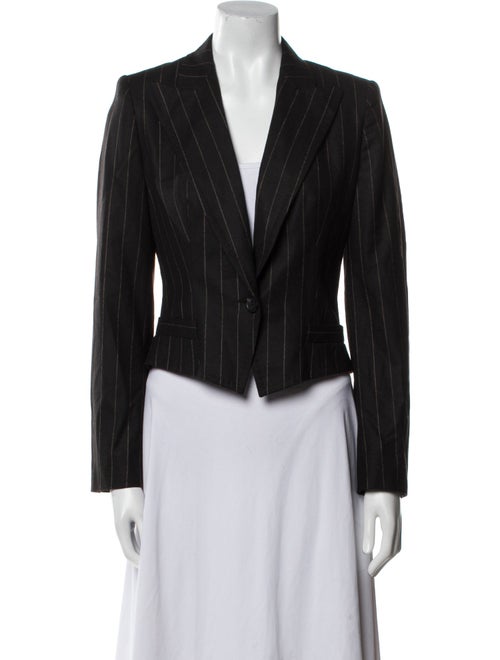 Max Mara Virgin Wool Striped Blazer
