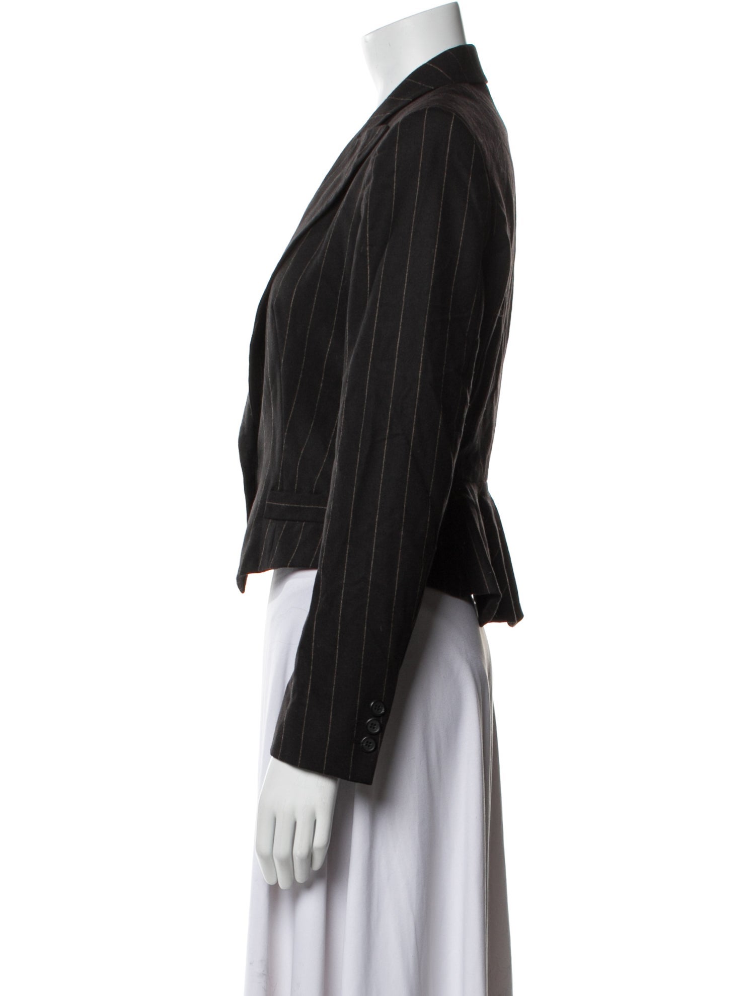 Max Mara Virgin Wool Striped Blazer