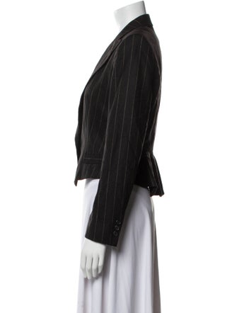 Max Mara Virgin Wool Striped Blazer