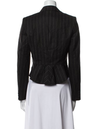 Max Mara Virgin Wool Striped Blazer