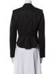 Max Mara Virgin Wool Striped Blazer