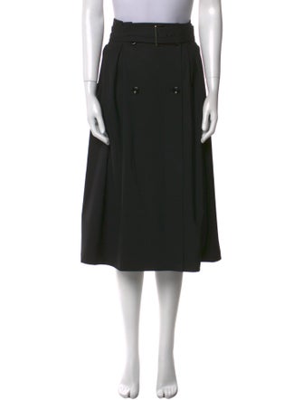 Max Mara Virgin Wool Midi Length Skirt