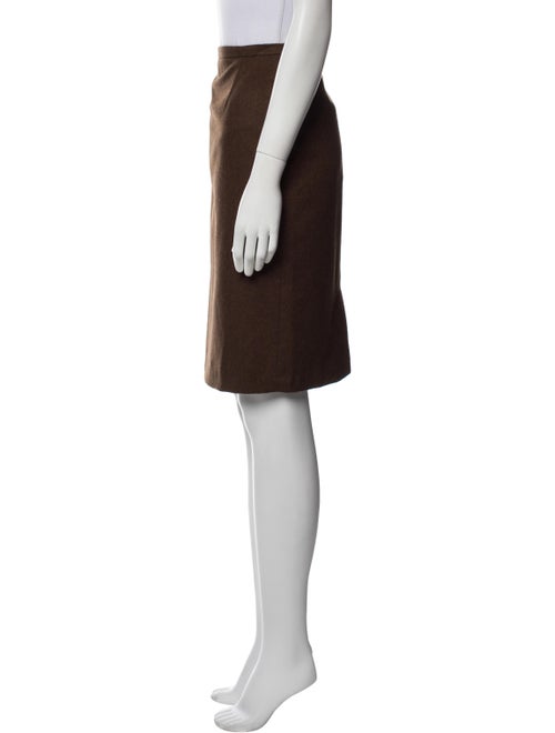 Max Mara Virgin Wool Knee-Length Skirt