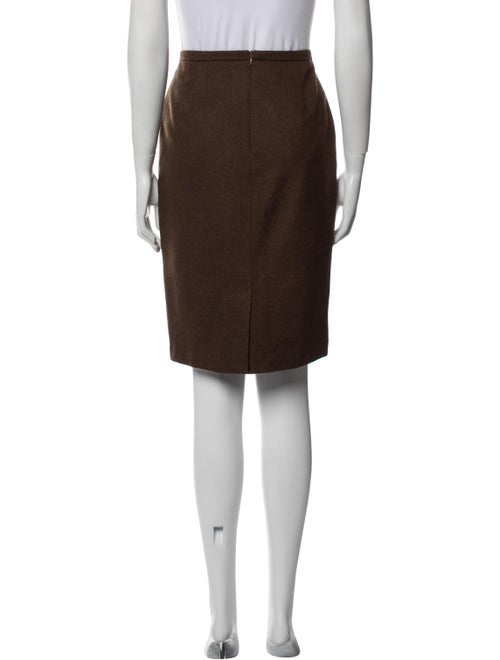 Max Mara Virgin Wool Knee-Length Skirt