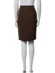Max Mara Virgin Wool Knee-Length Skirt