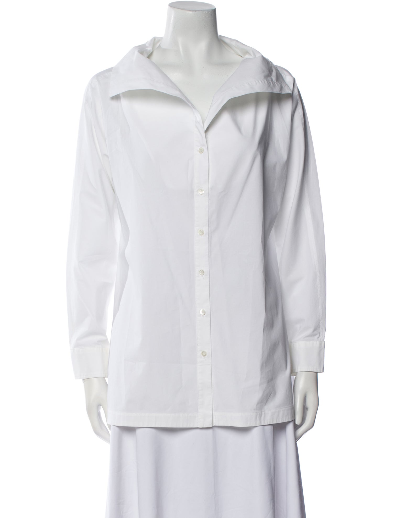 Max Mara Long Sleeve Button-Up Top