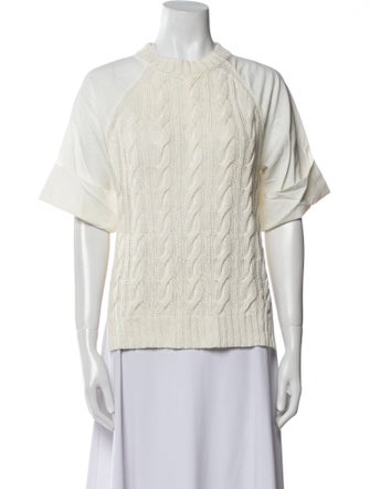 Max Mara Linen Crew Neck Sweatshirt