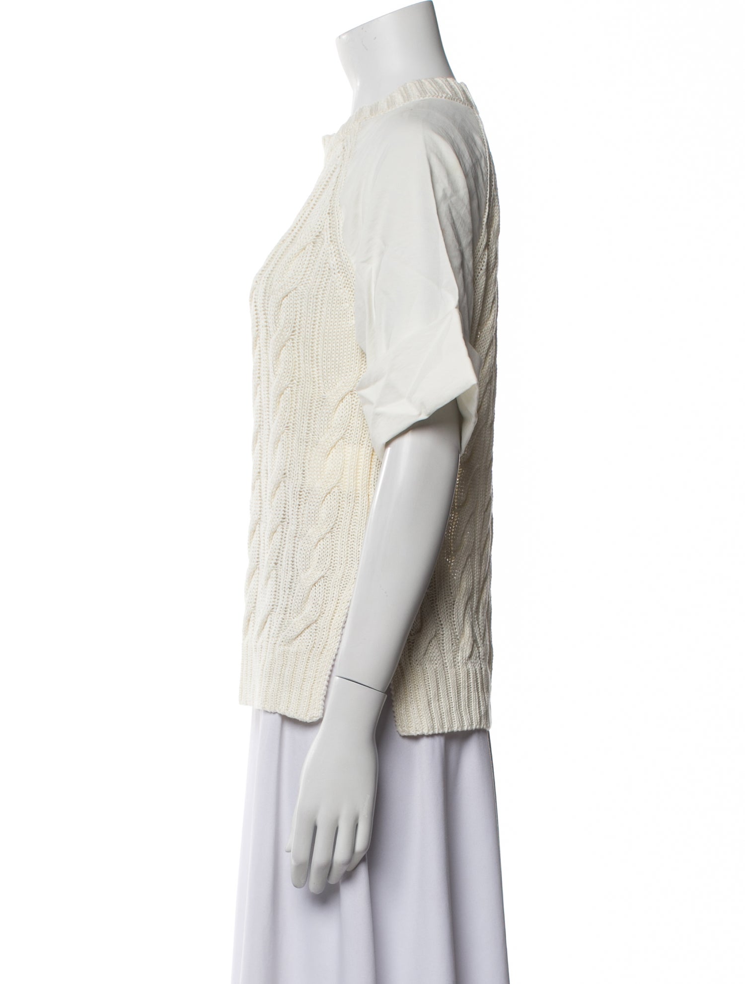 Max Mara Linen Crew Neck Sweatshirt