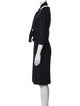 Max Mara Virgin Wool Midi Length Dress