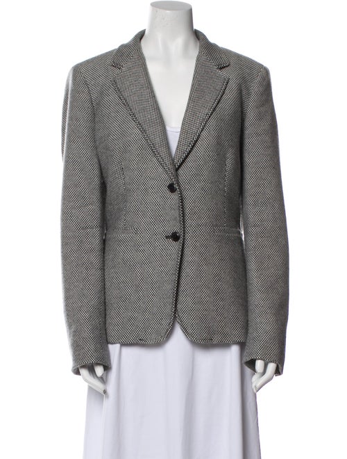 Max Mara Virgin Wool Printed Blazer