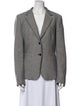 Max Mara Virgin Wool Printed Blazer