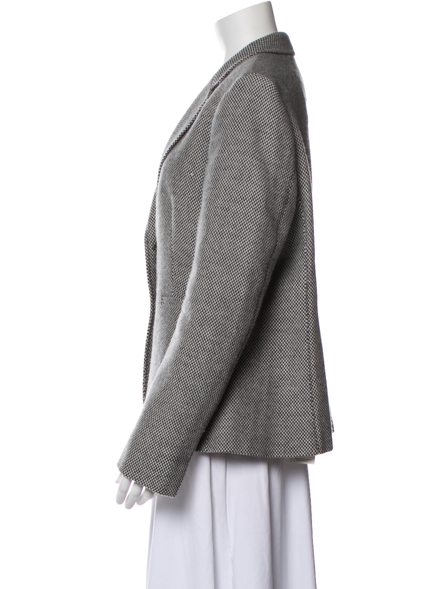 Max Mara Virgin Wool Printed Blazer