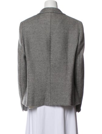 Max Mara Virgin Wool Printed Blazer