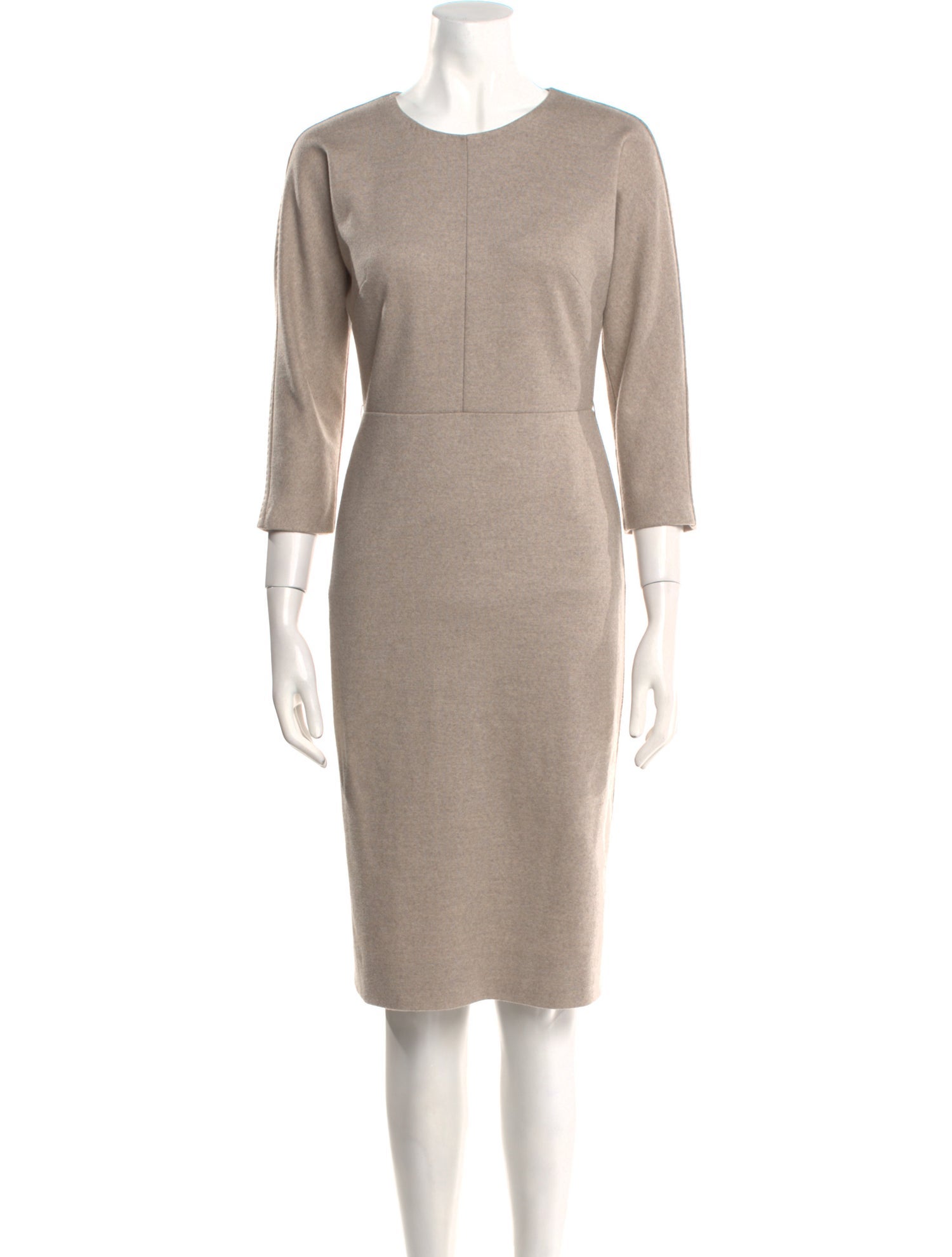 Max Mara Crew Neck Knee-Length Dress