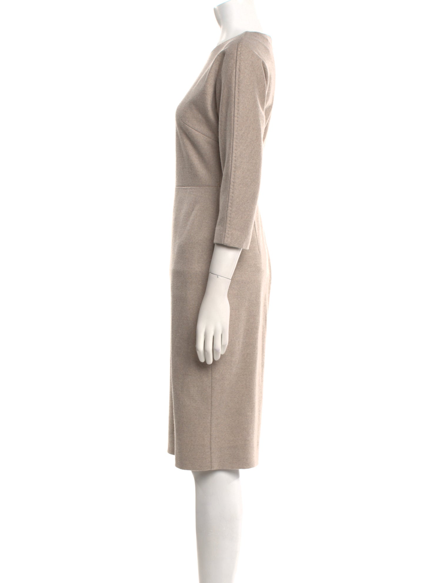 Max Mara Crew Neck Knee-Length Dress