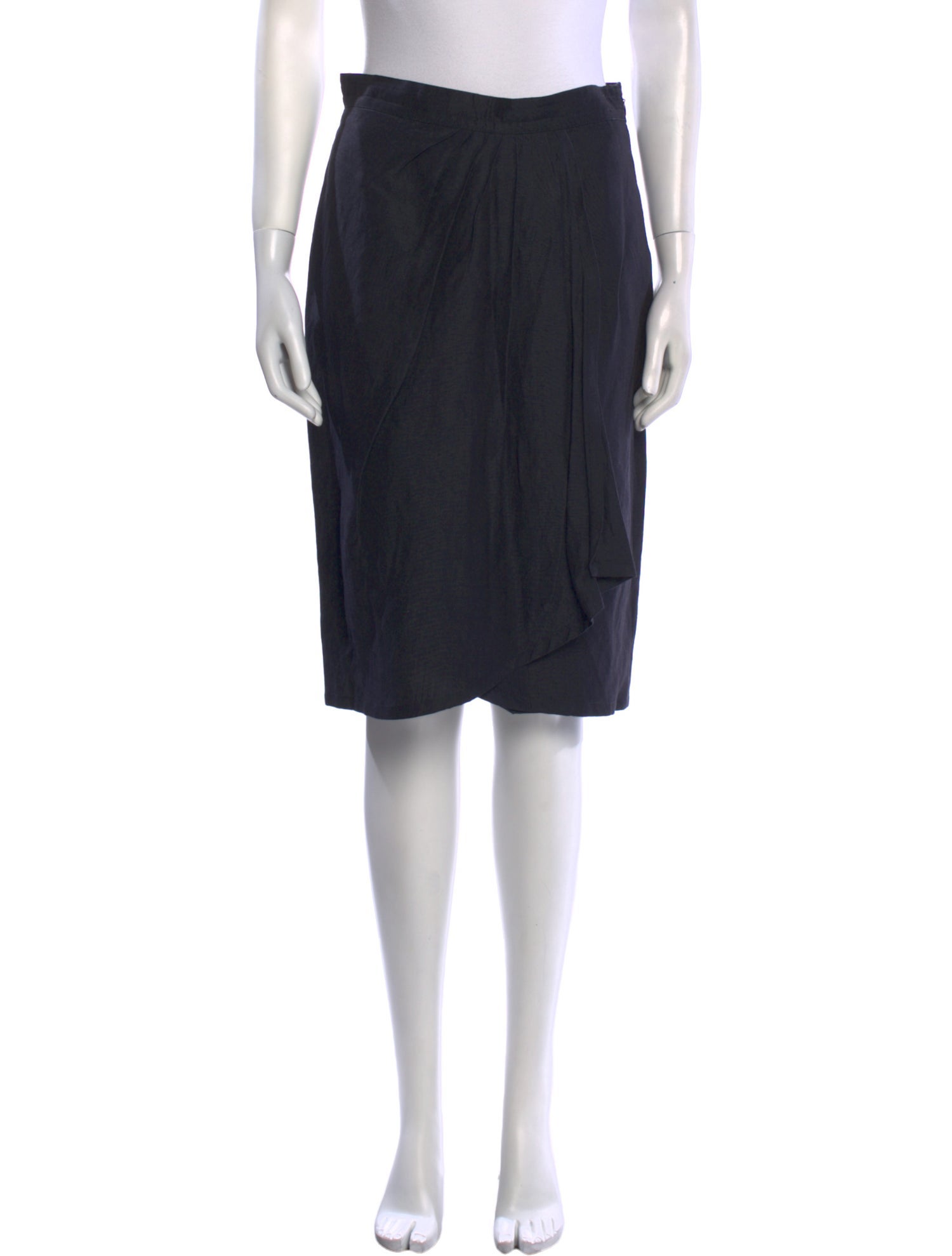 Max Mara Virgin Wool Knee-Length Skirt