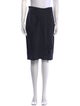 Max Mara Virgin Wool Knee-Length Skirt