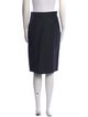 Max Mara Virgin Wool Knee-Length Skirt