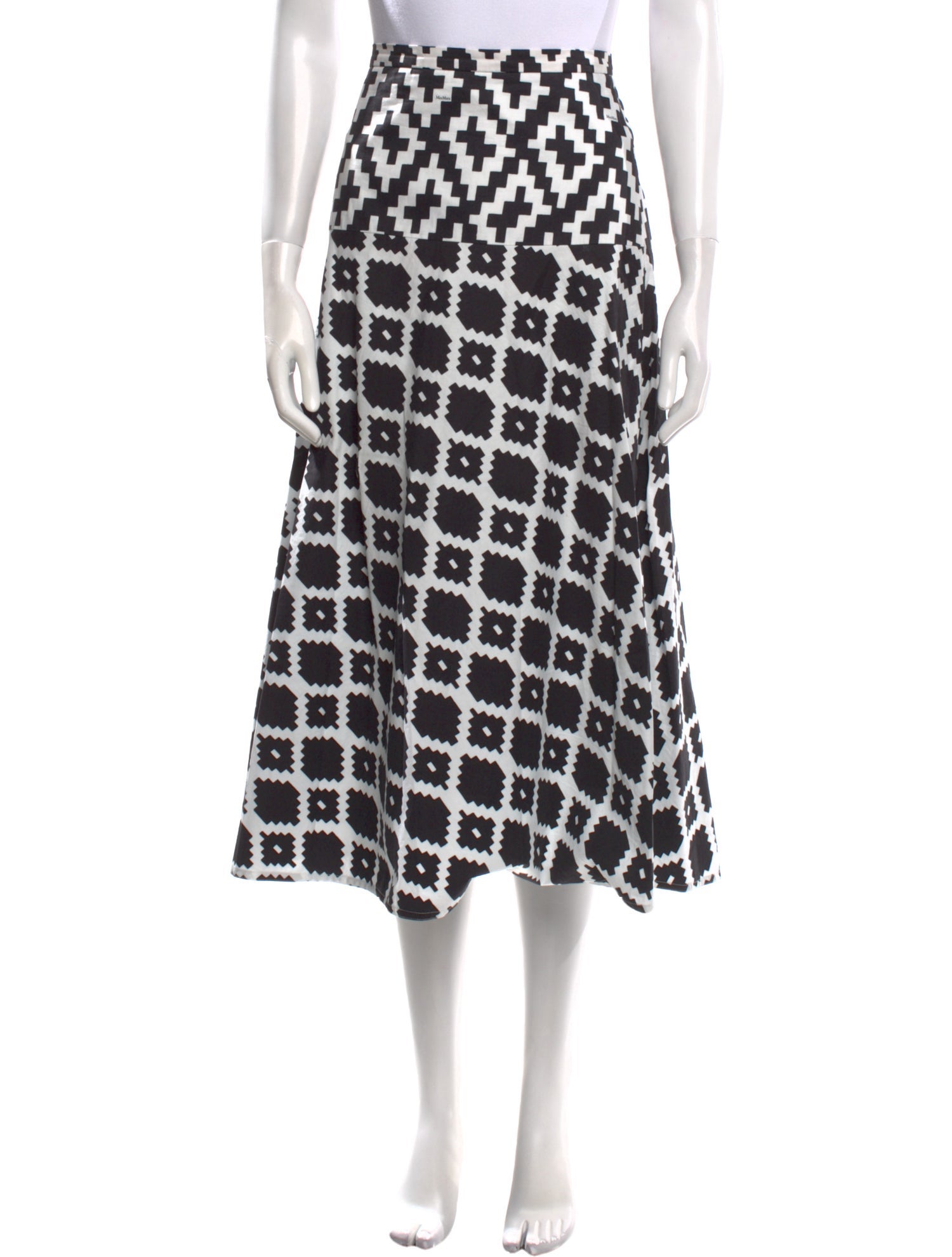 Max Mara Printed Midi Length Skirt