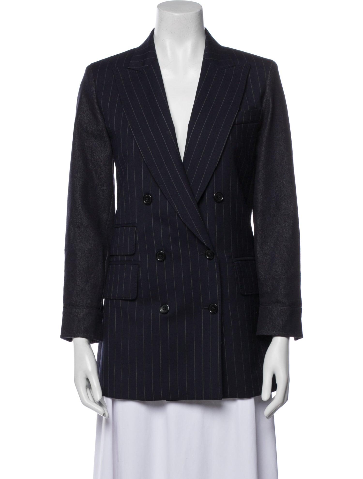Max Mara Virgin Wool Striped Blazer