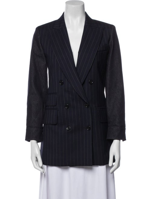 Max Mara Virgin Wool Striped Blazer