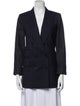 Max Mara Virgin Wool Striped Blazer