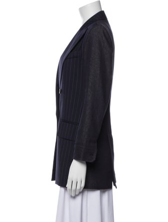 Max Mara Virgin Wool Striped Blazer