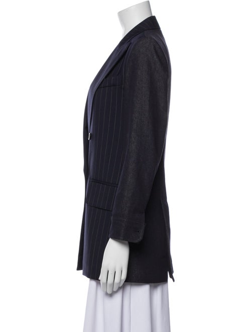 Max Mara Virgin Wool Striped Blazer