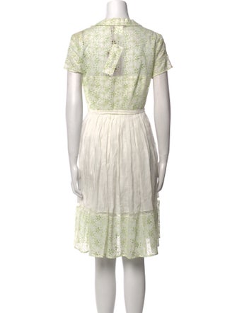 Max Mara Printed Knee-Length Dress