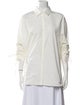 Max Mara Three-Quarter Sleeve Button-Up Top