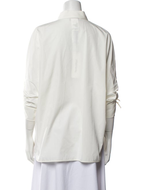 Max Mara Three-Quarter Sleeve Button-Up Top