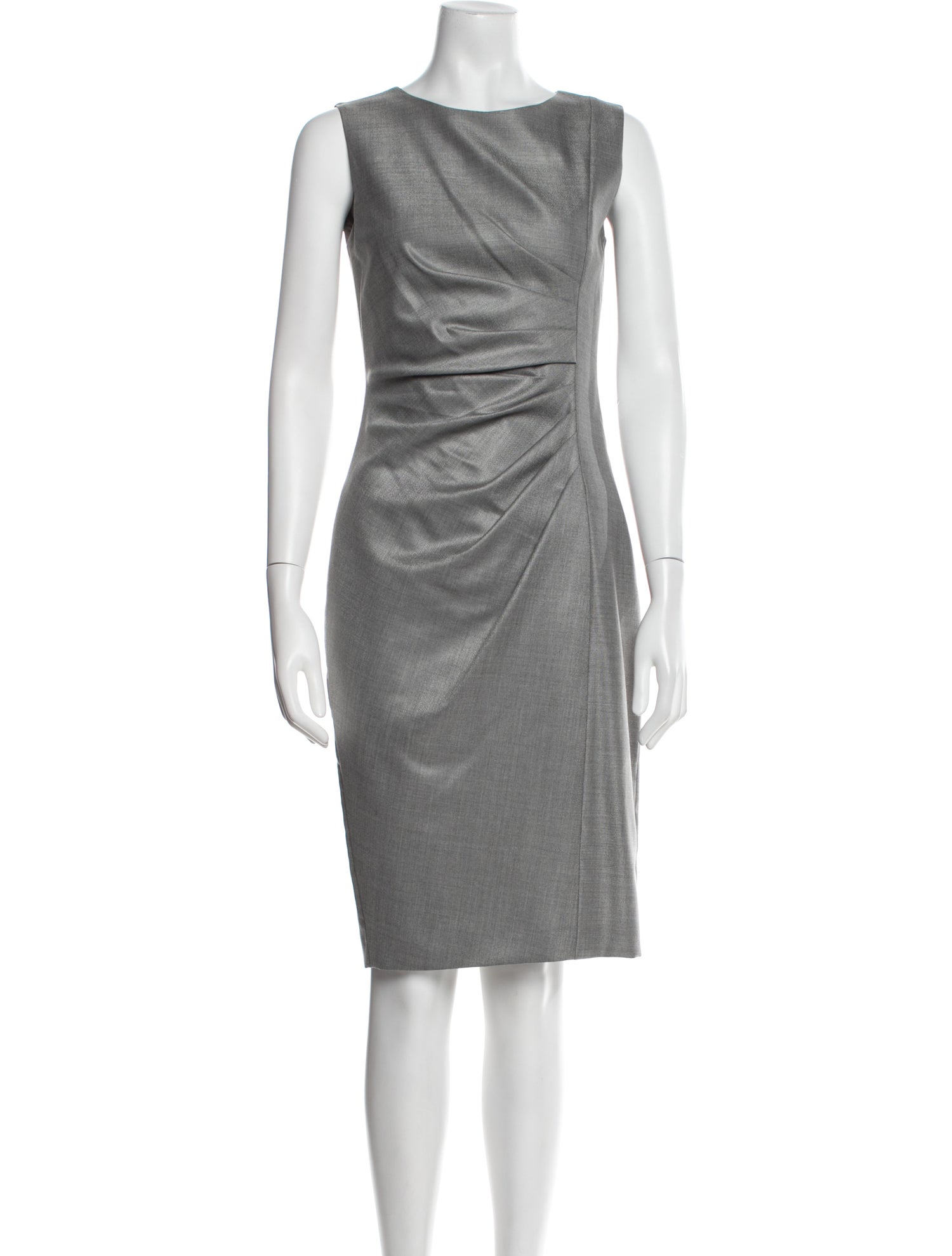 Max Mara Virgin Wool Knee-Length Dress