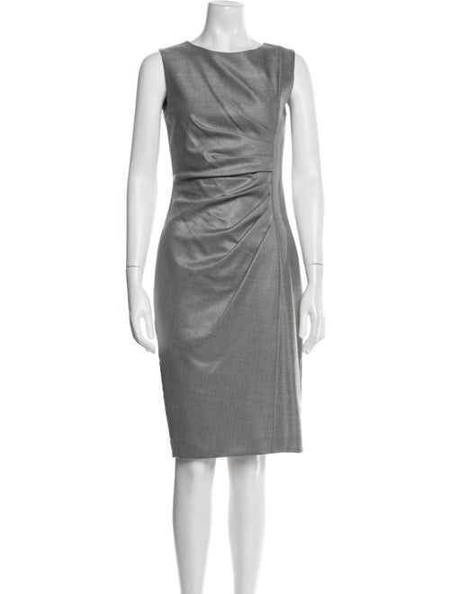 Max Mara Virgin Wool Knee-Length Dress