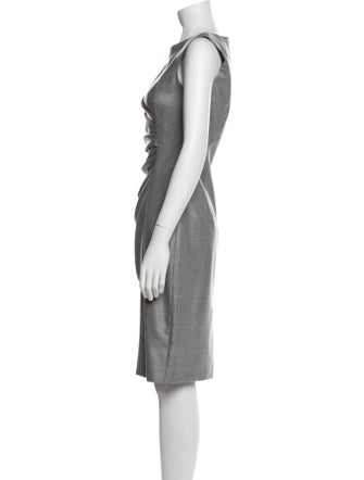Max Mara Virgin Wool Knee-Length Dress