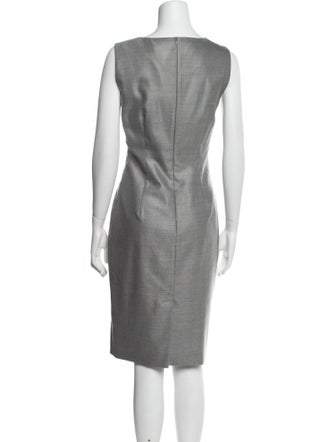 Max Mara Virgin Wool Knee-Length Dress