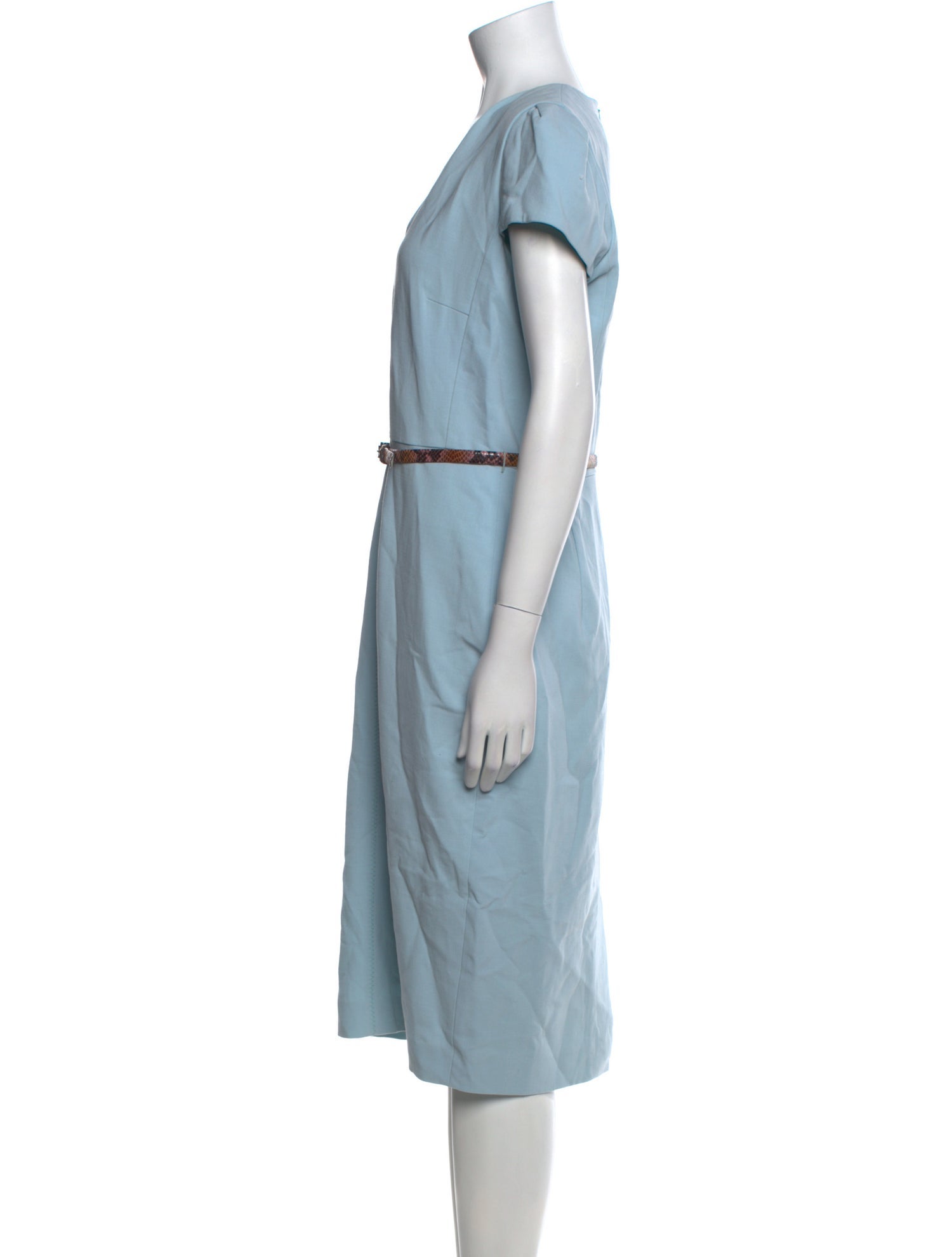 Max Mara Virgin Wool Midi Length Dress