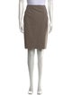 Max Mara Virgin Wool Knee-Length Skirt