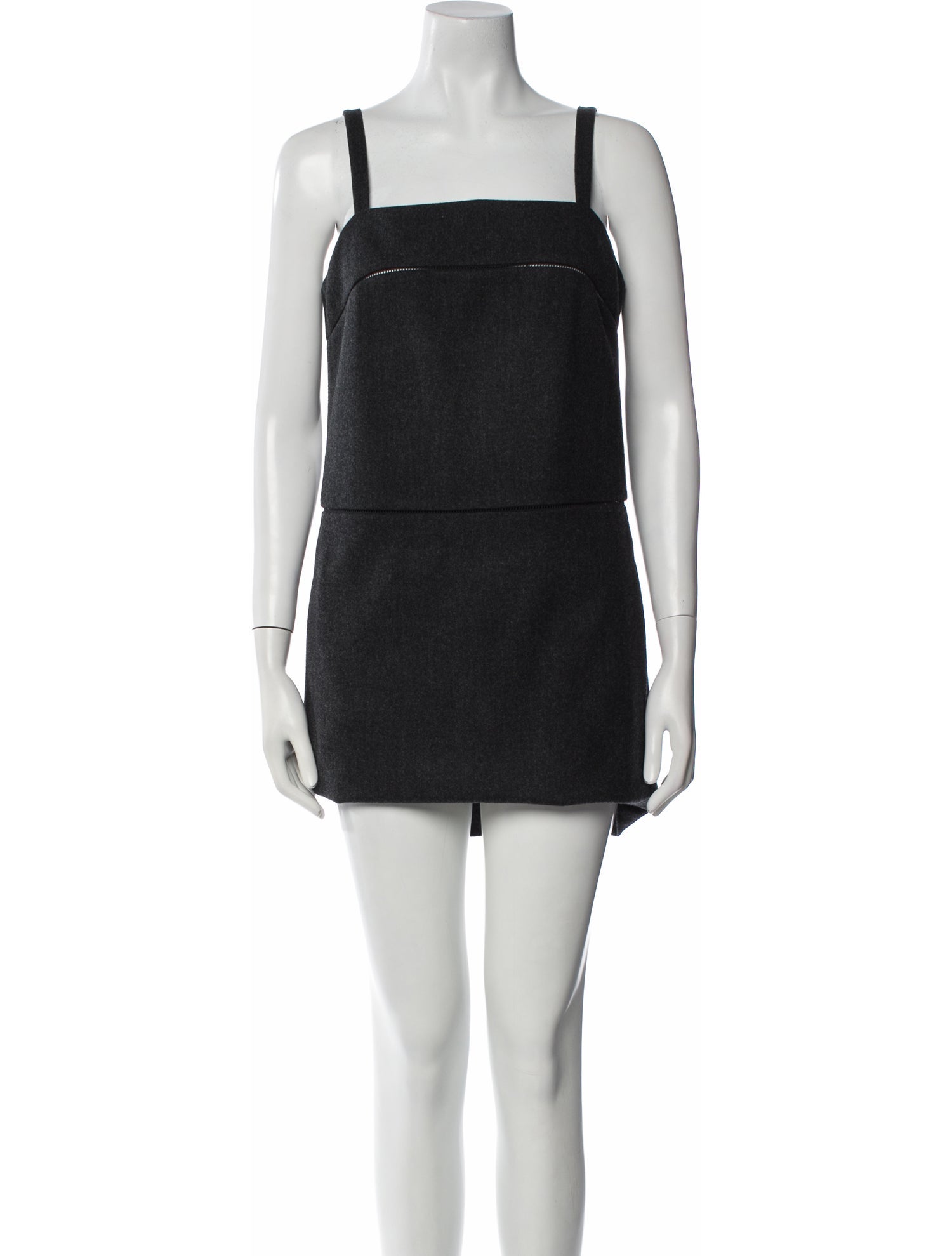 Max Mara Square Neckline Mini Dress
